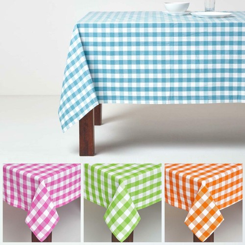 Block check tablecloth - block,