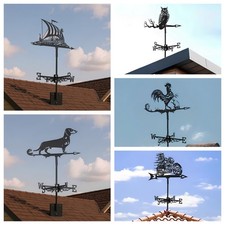 Retro Metal Weather Vane Wind Indicator Garden Yard Roof Decoration Crafts