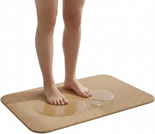 Natural cork bath mat 46x62cm - bath,
