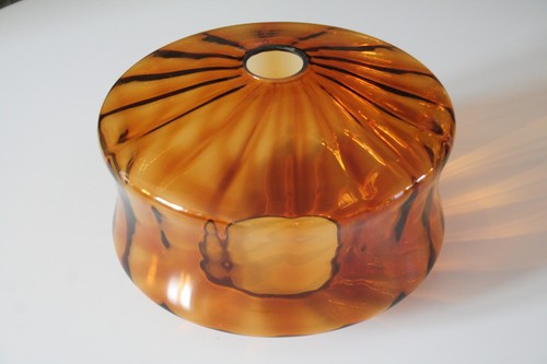 Amber glass ceiling pendant - amber,
