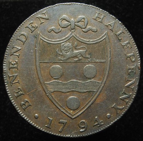 British conder token - conder,