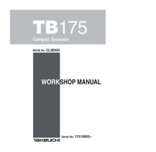 Takeuchi TB175 Excavator