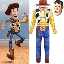 Kids Toy Story 4 Woody Jessie Fancy Dress Up Girls Boys Cosplay Costume Set 2025