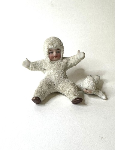 Antique snow babies rare - snow,