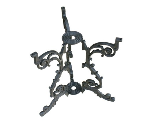 Round black vintage - vintage, cast