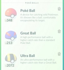 PoGo Pokemon go 250 pokeball /