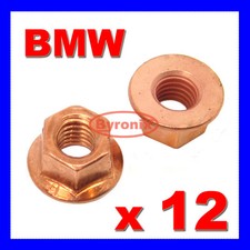 BMW E30 E21 EXHAUST MANIFOLD PIPE HEAD STUD NUT M8 NUTS HEX FLANGE COPPER