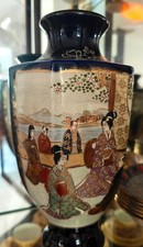 PAIR of Meiji Period Japanese Satsuma Vases Rare MINT