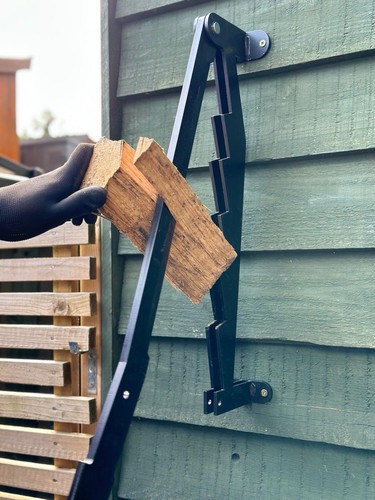 Portable wall mounted firewood - wall,