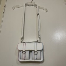 NWOT GRAFEA white pastel Crossbody satchel leather purse
