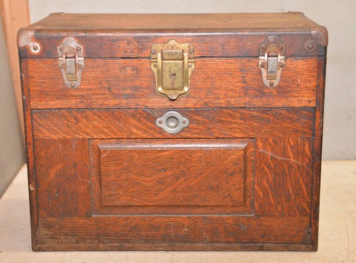Rare antique oak - drawer, mini