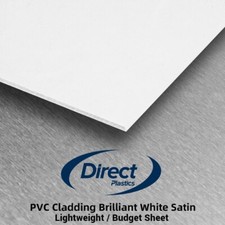 Lightweight/Budget White Wall Cladding Sheet - 8ft x 4ft x 2.5mm