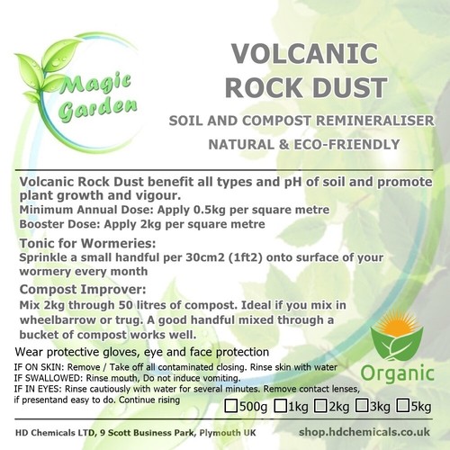 Volcanic rock dust organic - rock,