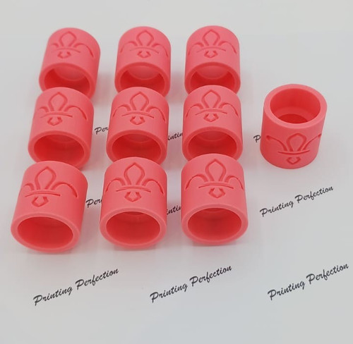 Pink scout woggle plastic - pink,