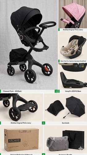 Stoke xplory pushchair black - stoke,