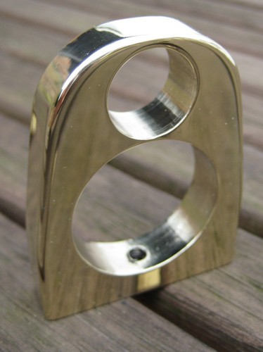 Solid brass barrel band - brass,