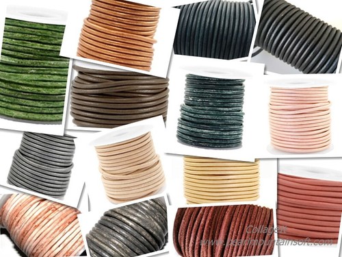 European round leather - 1m,