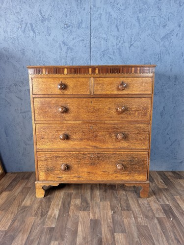 Oak chest two - chest, of
