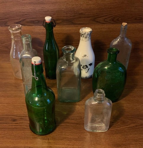 Lot vintage glass - lot, (9)