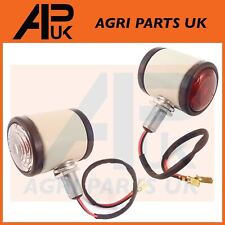 2x White Butler Side Marker Light Lamp for Fordson Dexta Nuffield 10/60 Tractor