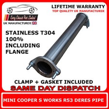 Mini Cooper S Works R53 mid silencer center silencer pipe