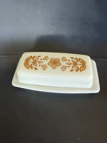Vintage butterfly pyrex butter - butterfly,
