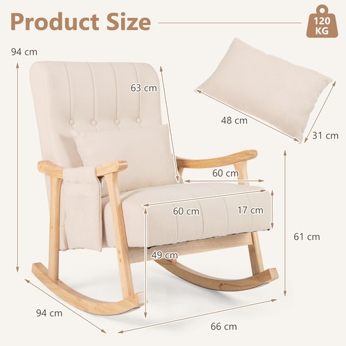 Backrest nursery rocking - backrest,