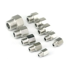 Metric & Bsp Male to Female Reducing Bush, Steel Reducer Fittings Gas Air Fuel