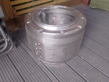 LARGE FIRE PIT WOOD BURNER UPCYCLED WASHING MACHINE DRUM BBQ CAMPING (NO STAND)