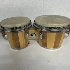 Vintage Wooden Bongos CB Percussion Drum Set
