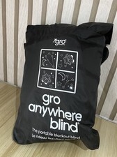 Gro Company 🖤 Gro Anywhere Blackout Blind 198 x 130cm ~ Black & Portable