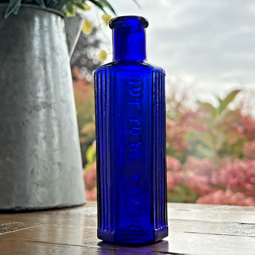 Hexagonal blue vintage - 2, oz
