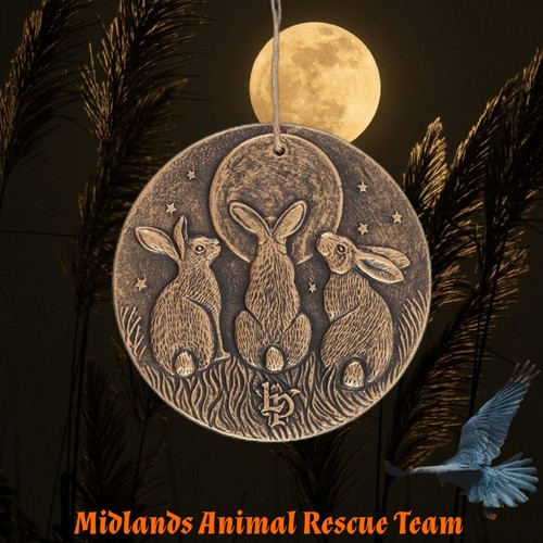 Terracotta moon shadows - terracotta, plaque