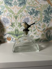 Vintage Glass Decanter Bird