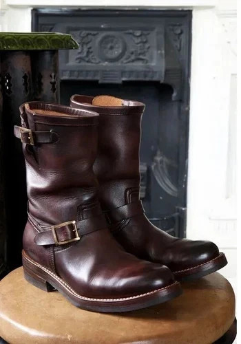 Handcrafted men brown - handcrafted, men's