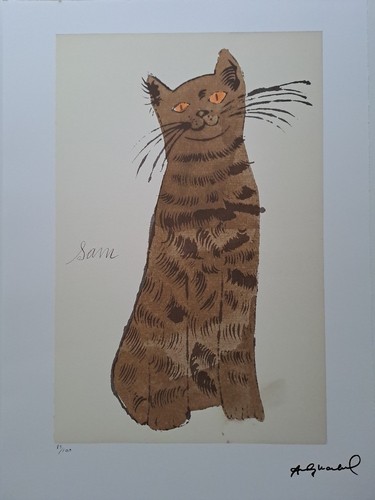 Andy warhol signed lithograph - signed,