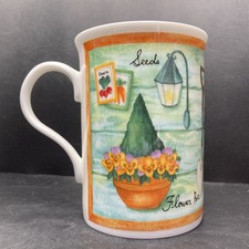 Vintage Crown Trent China Limited Gardening Equipment Bone China Mug England