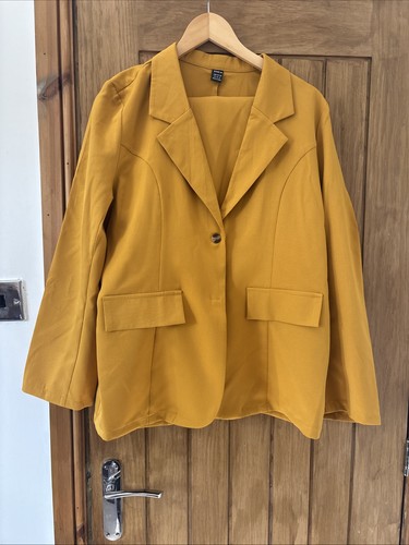 Ladies mustard trousers - ladies, suit