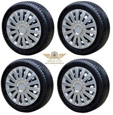  14" wheel trims to fit Fiat 500 + centre badges