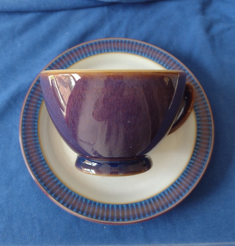 Denby storm cup and - cup, saucer