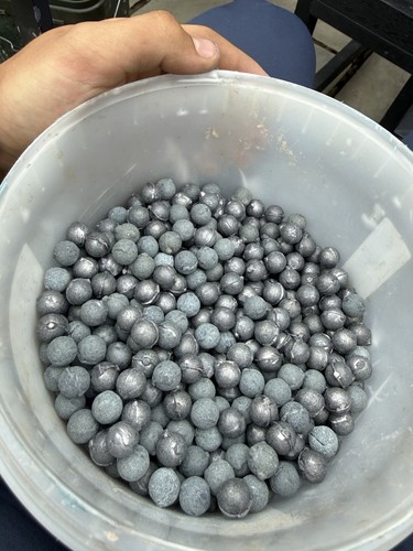 1000 12mm slingshot lead balls - 1000,