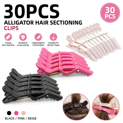 Alligator hair clips plastic - alligator,