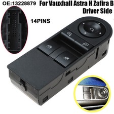 13228706 For Vauxhall Astra H Zafira B Driver Side Electric Window Switch Button