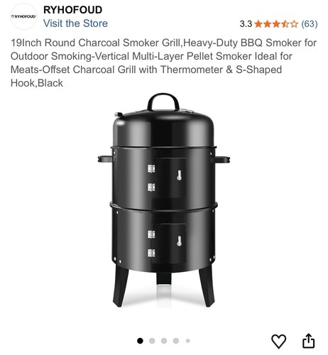 Multi layer charcoal bbq - 19",