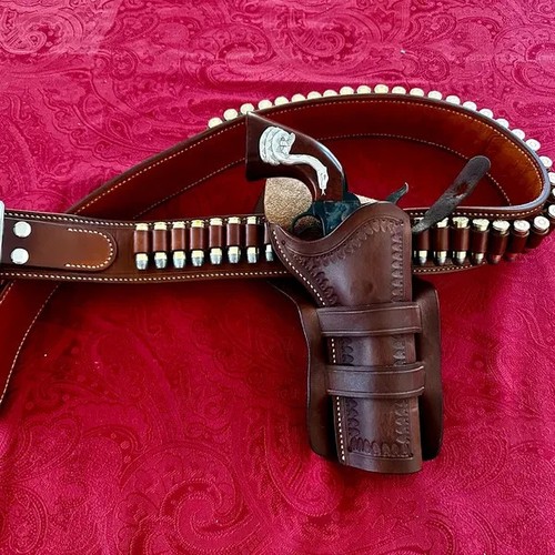 Holster gun belt 357 brown - holster,
