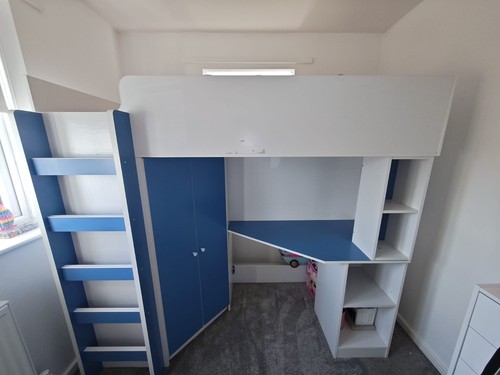 High sleeper bed with - sleeper,