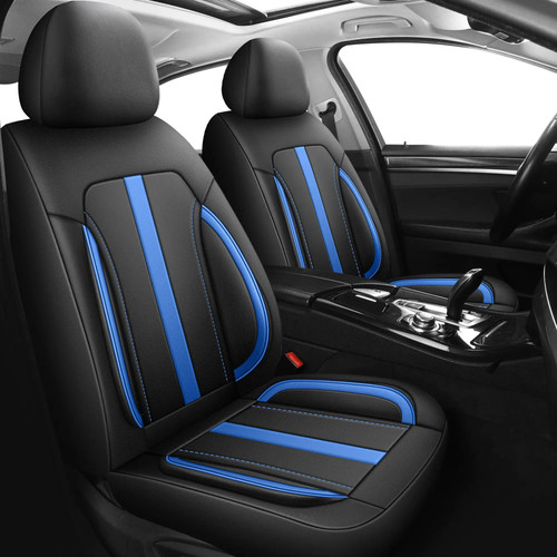Luxury black blue leather - luxury, pu