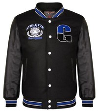 Men's Black Baseball Black PU