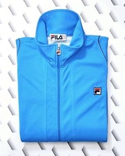 Fila Manuel Vintage 80s OG Tracksuit Top Electric Blue XXL Borg BJ Terrinda