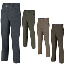 Mens Vintage Tweed Trousers